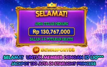 jackpot Starlight Princess Rp130 juta