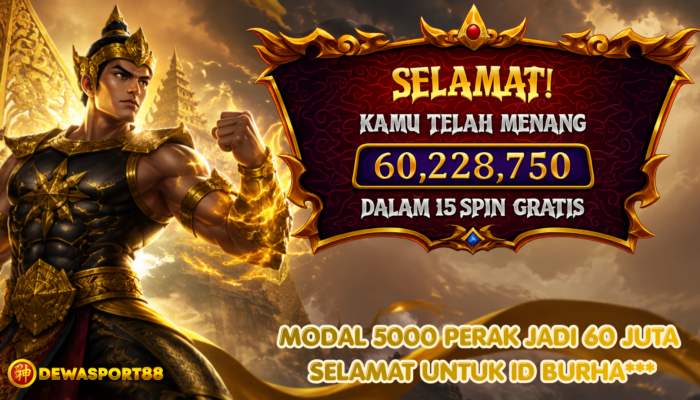 Kemenangan Gates of Gatot Kaca Rp60 Juta