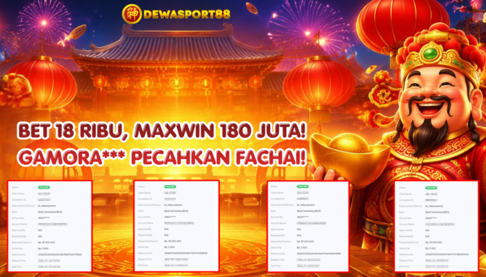 Gamora Maxwin 180 Juta di Fachai Hanya dengan Bet 18 Ribu