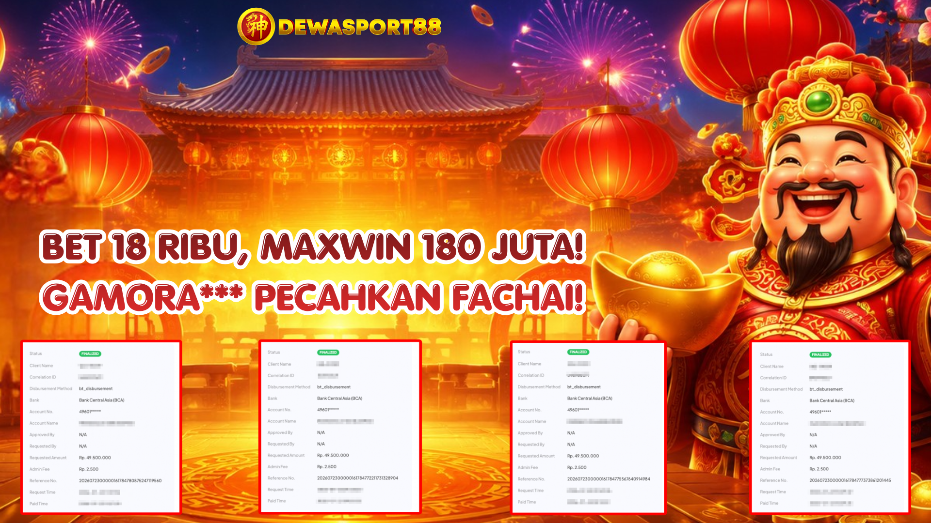 Gamora Maxwin 180 Juta di Fachai - DEWASPORT88