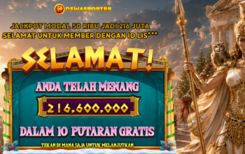 Kemenangan Jackpot Member DEWASPORT88 Tembus Rp216 Juta