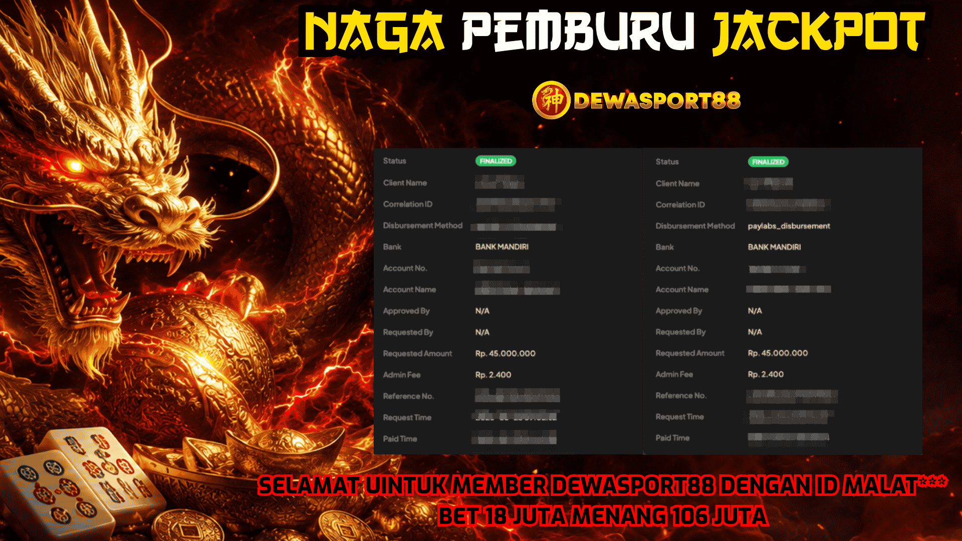 Dewasport88 Naga Pemburu Jackpot